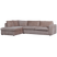 WOOOD Hoekbank Links Hajo - Chenille - Taupe - 84x283x197