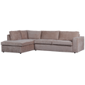WOOOD Hoekbank Links Hajo - Chenille - Taupe - 84x283x197