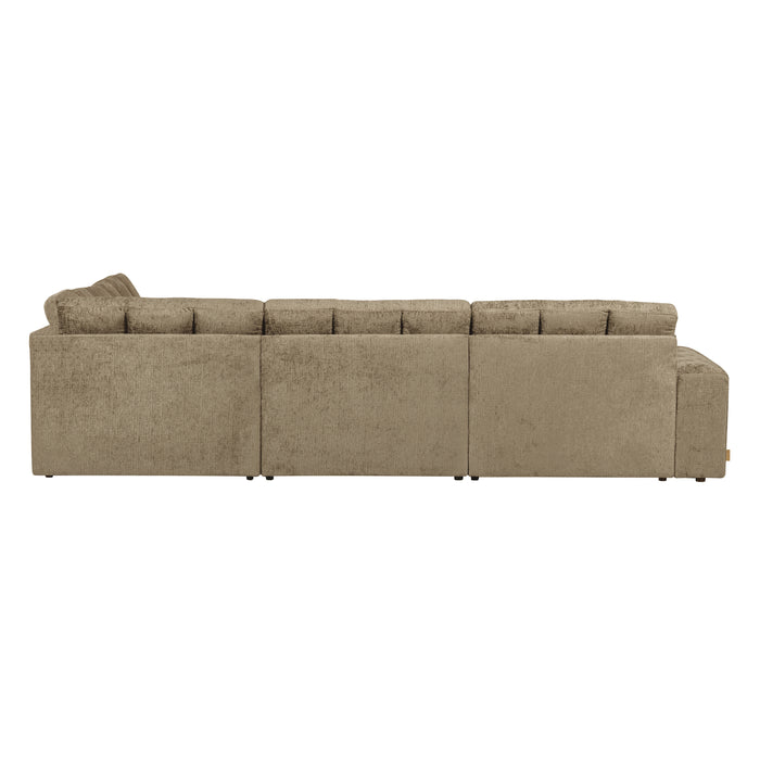 WOOOD Second Date Hoekbank Rechts - Structure Velvet - Wheatfield