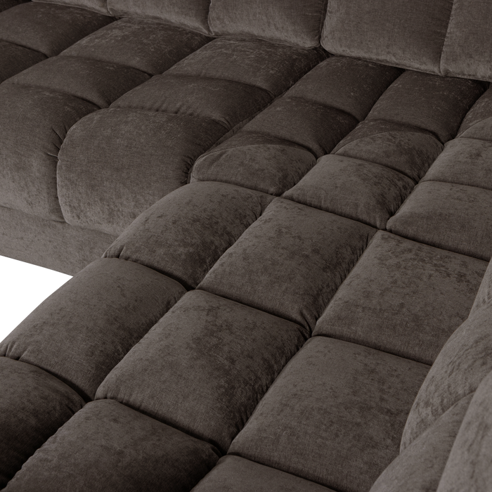 WOOOD Second Date Hoekbank Rechts - Vintage - Warm Grijs