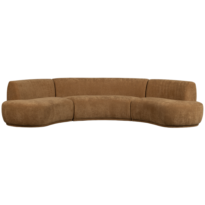 WOOOD Batavier Bank - Polyester - Mosterd - 75x336x180