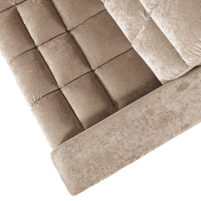 WOOOD Second Date Hoekbank Links - Vintage - Nougat