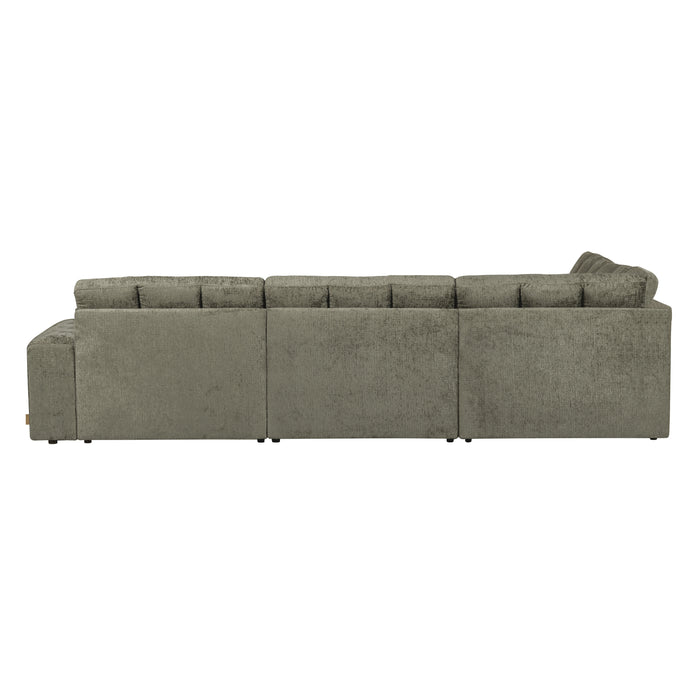 WOOOD Second Date Hoekbank Links - Structure Velvet - Frost