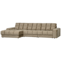 WOOOD Second Date Chaise Longue Links - Structure Velvet - Wheatfield