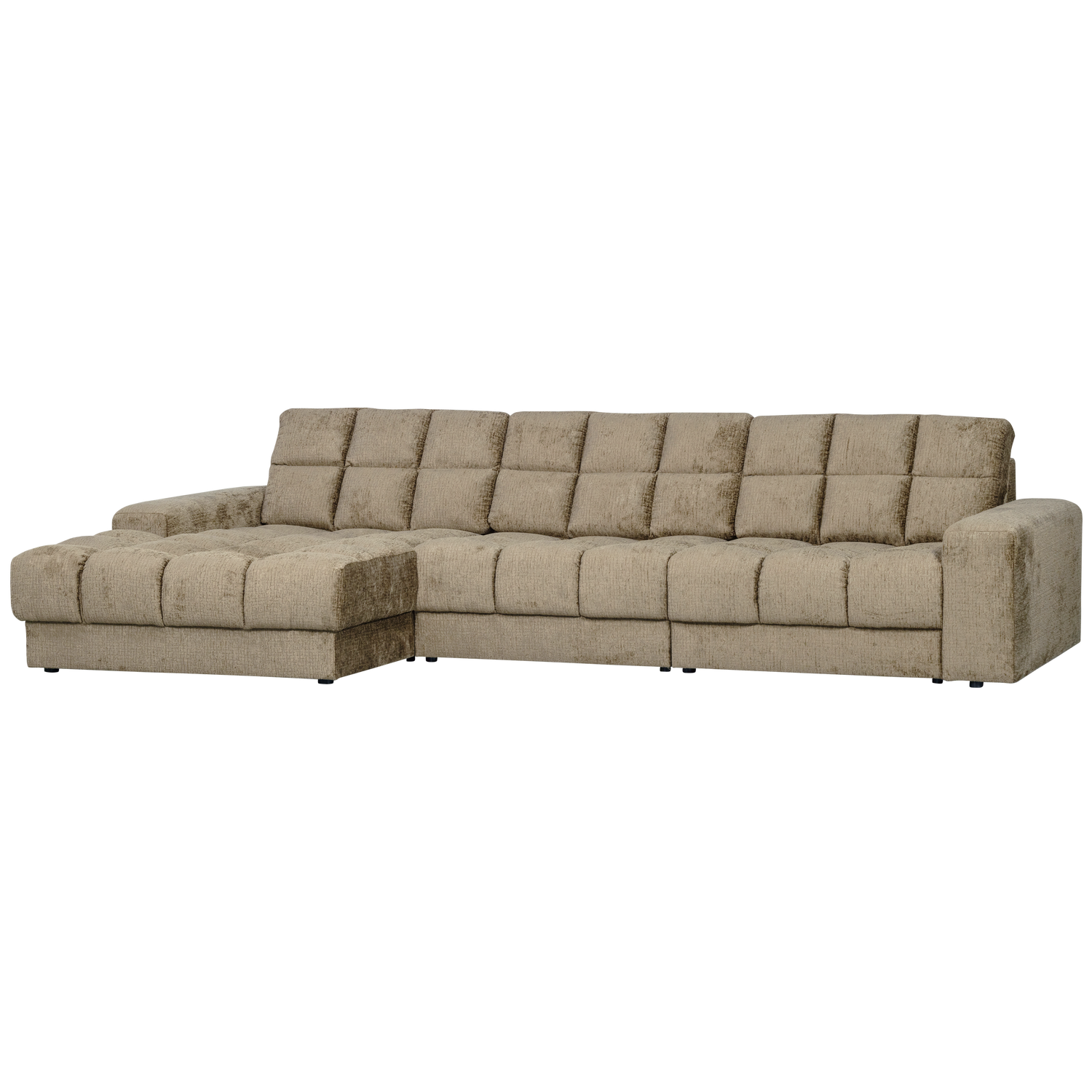 WOOOD Second Date Chaise Longue Links - Structure Velvet - Wheatfield