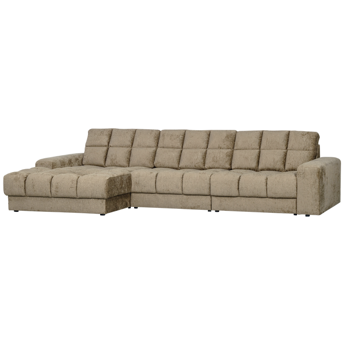 WOOOD Second Date Chaise Longue Links - Structure Velvet - Wheatfield