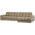 WOOOD Second Date Chaise Longue Rechts - Structure Velvet - Wheatfield