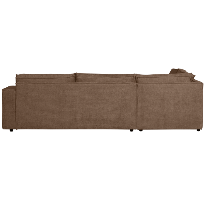 WOOOD Hoekbank Links Hajo - Chenille - Mud - 84x283x197