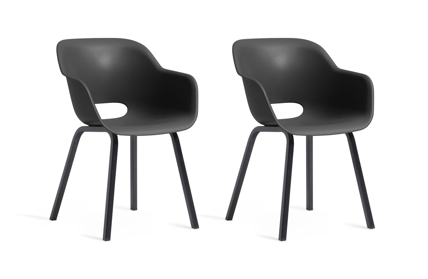 Keter Noa Tuinstoel - 2st - 55x56.5x80cm - metalen onderstel