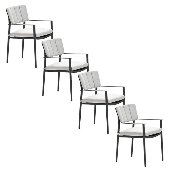 Garden Impressions Dane tuinstoel desert sand - 4 stuks