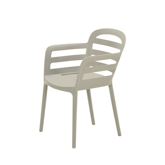 Garden Impressions Mira tuinstoel zand - 2 stuks