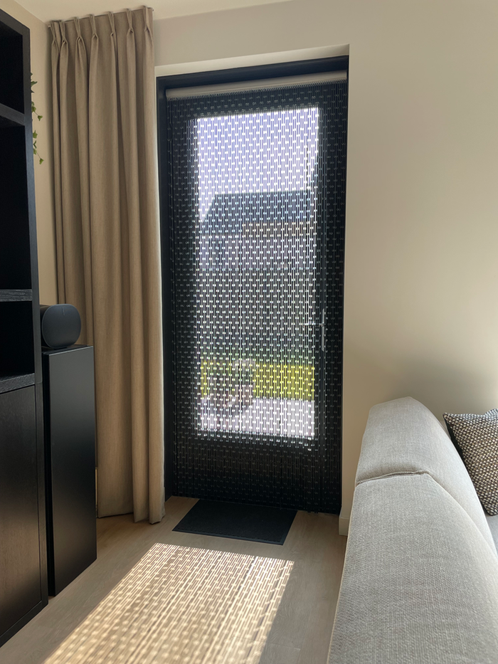 Vliegengordijnenexpert Vliegengordijn Hulzen - Zwart 100 x 240 cm op