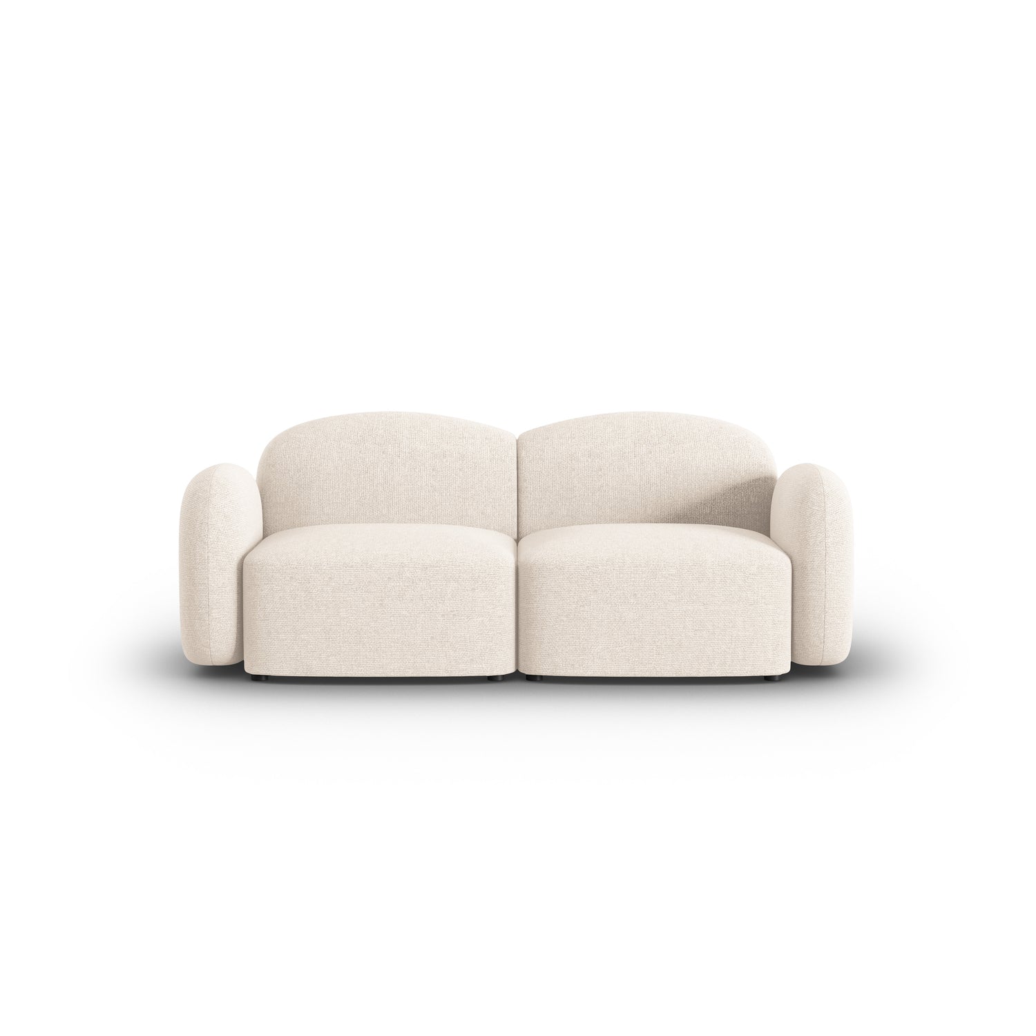 Micadoni Home Blair 2-zitsbank - Chenille - Lichtbeige