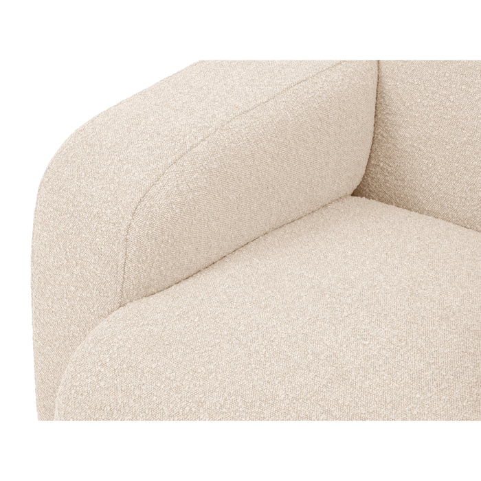 Windsor & Co Lola Hoekbank met Chaise Longue Rechts - Bouclé - Lichtbeige