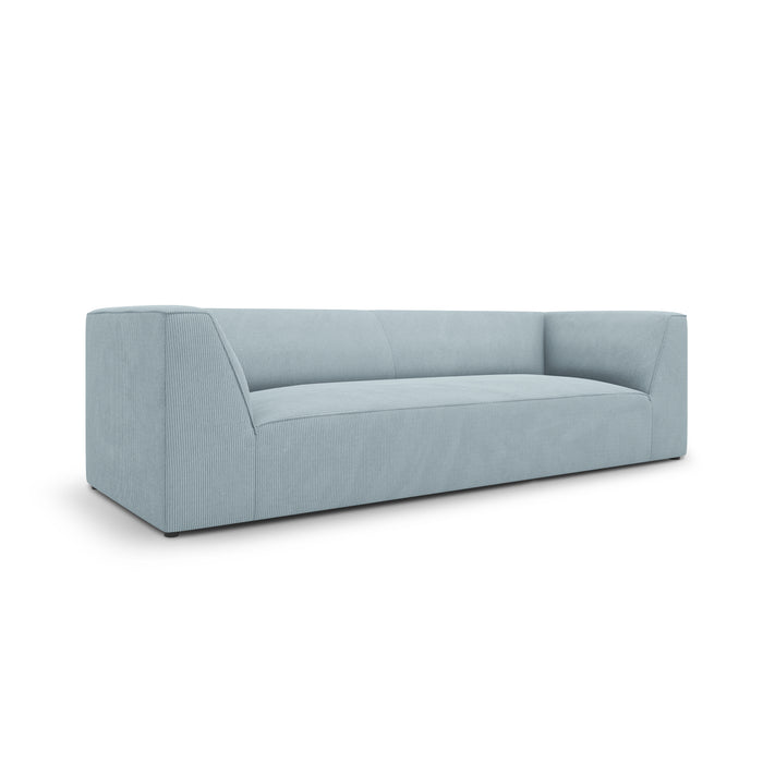 Windsor & Co Sao 3-zitsbank - Ribstof - Lichtblauw