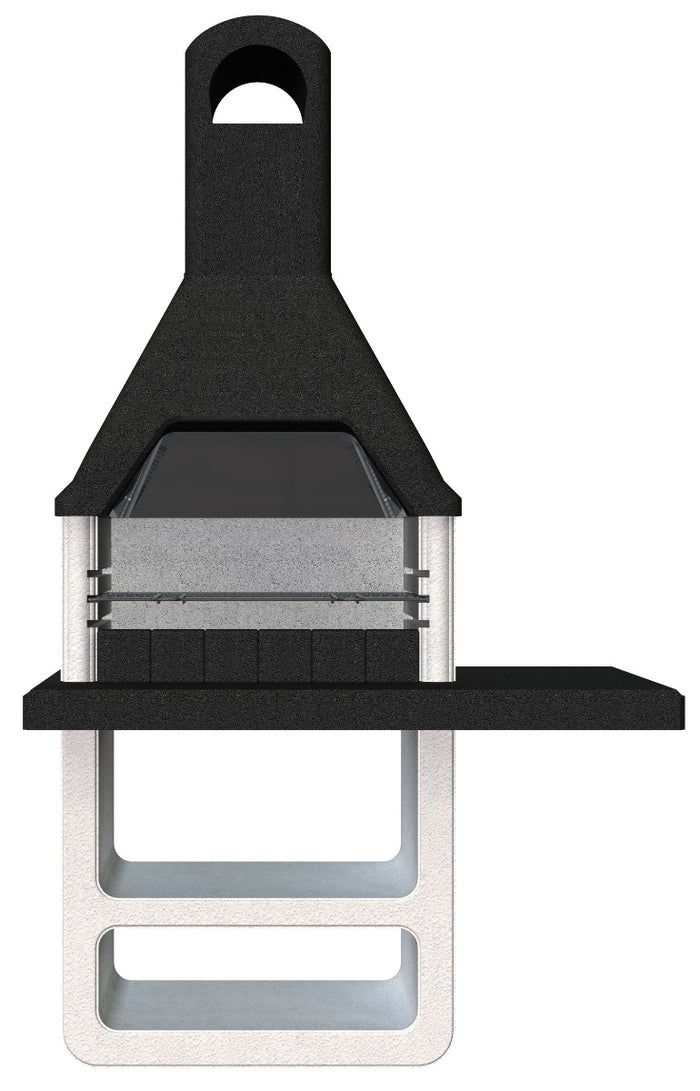 Sarom Fuoco - Betonnen barbecue - Prometeo - 125 x 64 x 215,5 cm