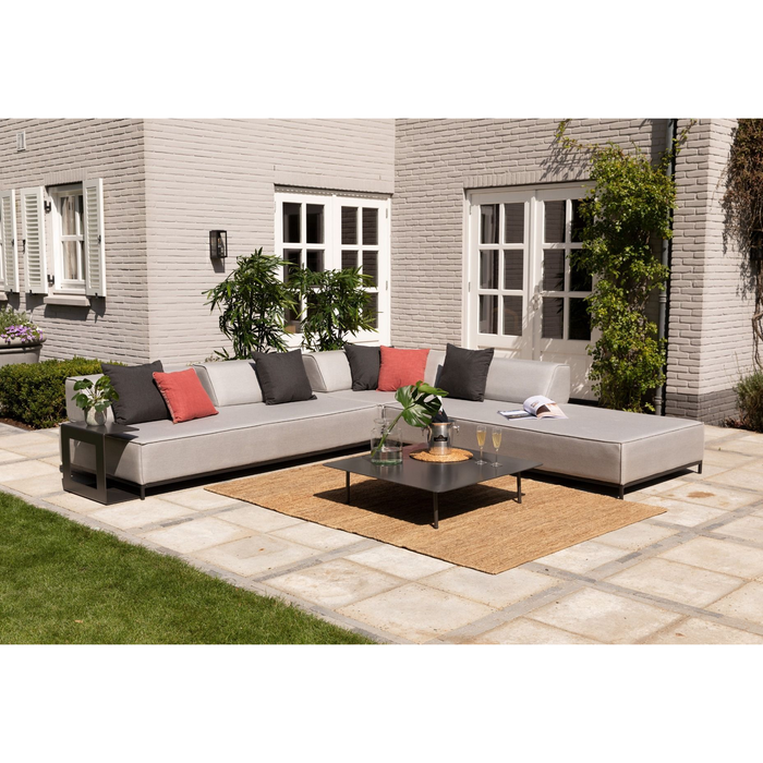 WOOOD Como Salontafel Buiten - Aluminium - Antraciet - 24x95x95