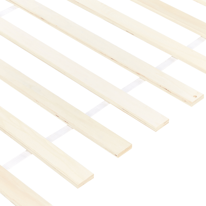 Beliani-MAYENNE -Tweepersoonsbed-Grijs-140 x 200 cm-Dennenhout