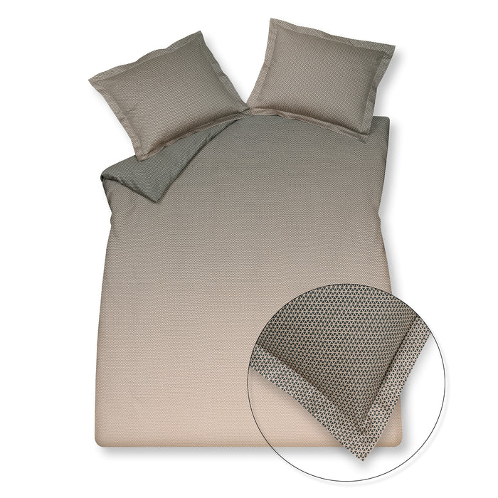 Dekbedovertrek Comfy Sage Green | 200 x 200|220 cm | Beige | Groen