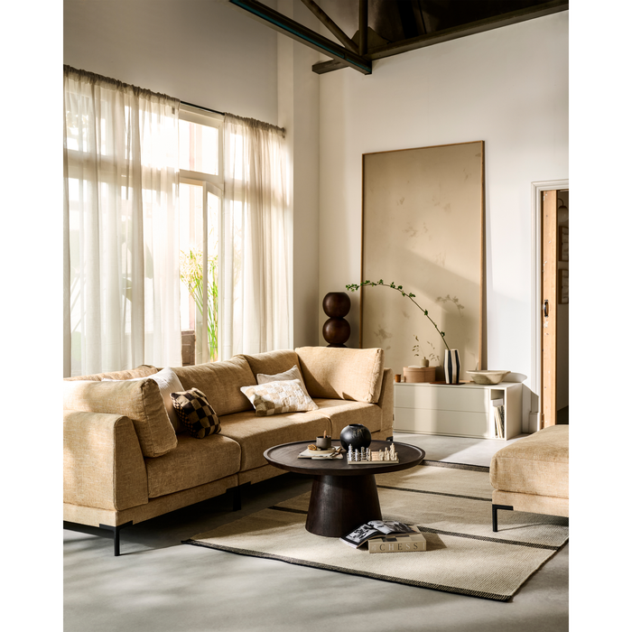 vtwonen Couple Bank Hoekelement - Polyester - Butter Melange