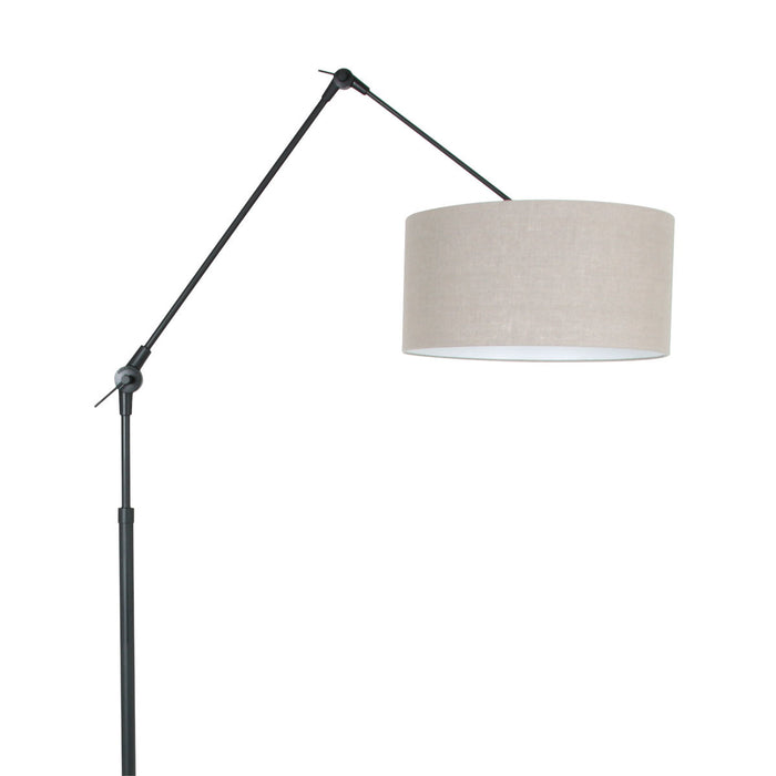 Steinhauer - vloerlamp - Prestige Chic - zwart - linnen metaal -