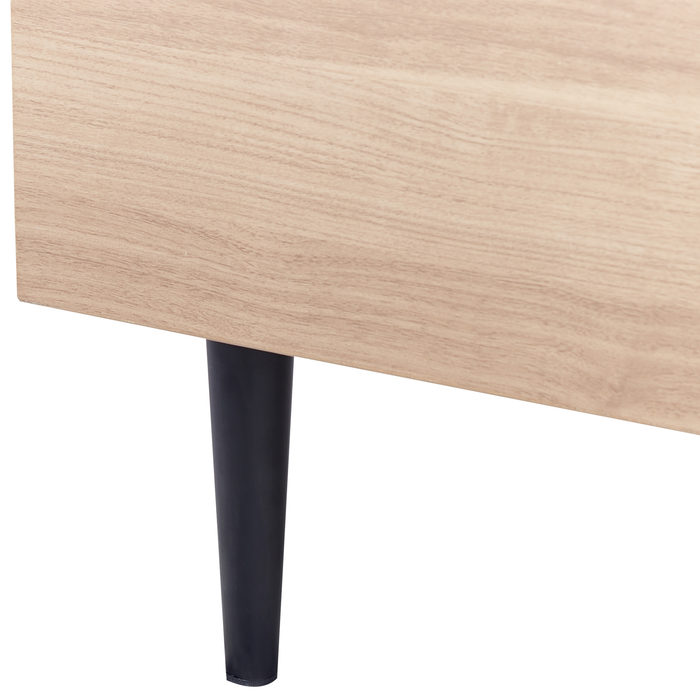 Beliani - MILLAY - Bed - Wit - 140 x 200 cm - Stof