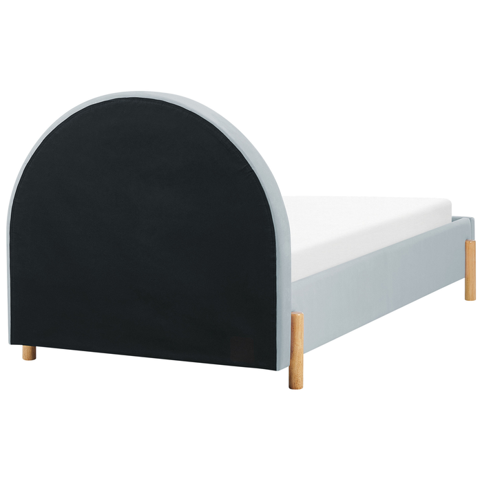Beliani - ANET - Bed - Lichtblauw - 90 x 200 cm - Fluweel