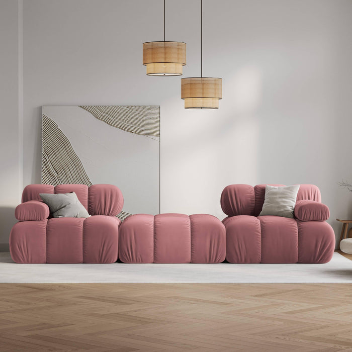 Milo Casa Tropea Modulaire 2-zitsbank met Hocker - Roze