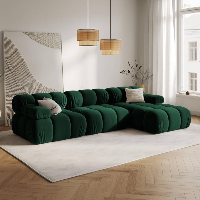 Milo Casa Tropea Modulaire Hoekbank 4-zits - Rechts - Flessengroen