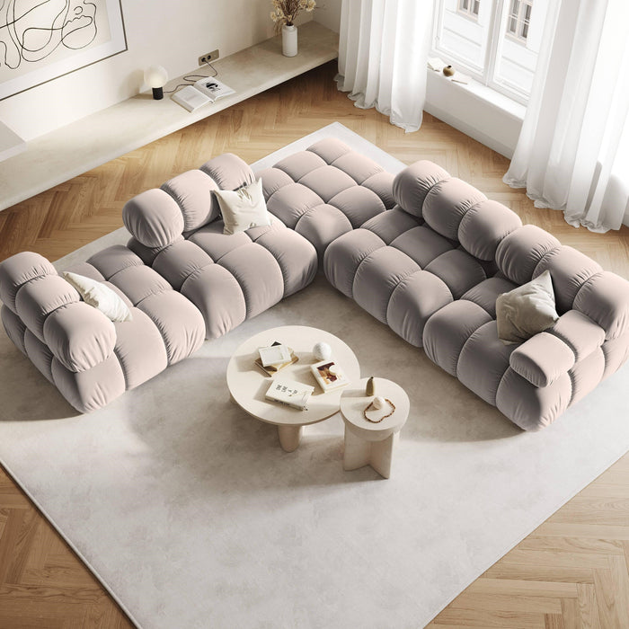 Milo Casa Tropea Modulair Bank Element - Hoek  Rechts - Beige