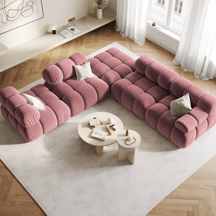 Milo Casa Tropea Modulair Bank Element - Middenstuk - Roze