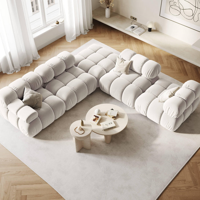 Milo Casa Tropea Modulair Bank Element - Hoek Links - Lichtbeige