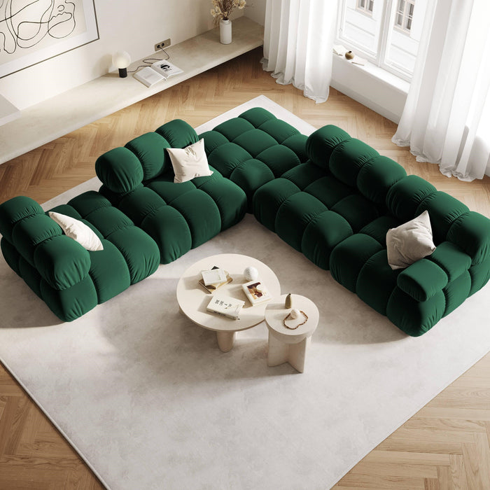 Milo Casa Tropea Modulair Bank Element - Middenstuk - Flessengroen