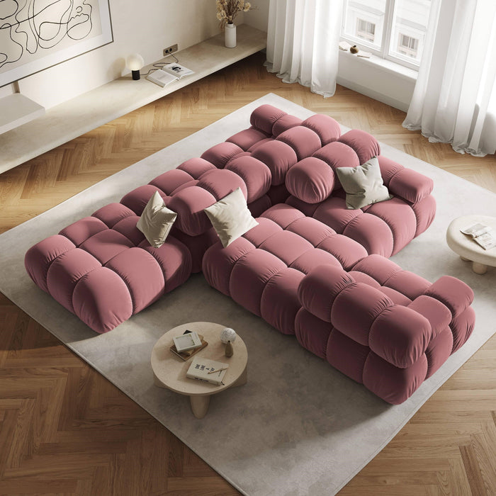 Milo Casa Tropea Modulair Bank Element - Hocker - Roze