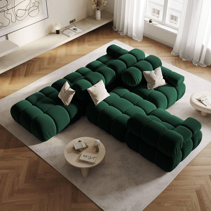 Milo Casa Tropea Modulair Bank Element - Hocker - Flessengroen