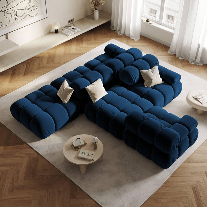 Milo Casa Tropea Modulair Bank Element - Hocker - Koningsblauw