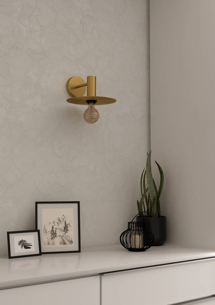 EGLO Escandell Wandlamp - E27 - Geelkoper