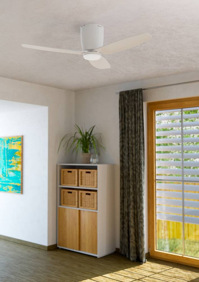 EGLO Bavaro Plafondlamp met ventilator - 112cm - AC-longer life - Wit