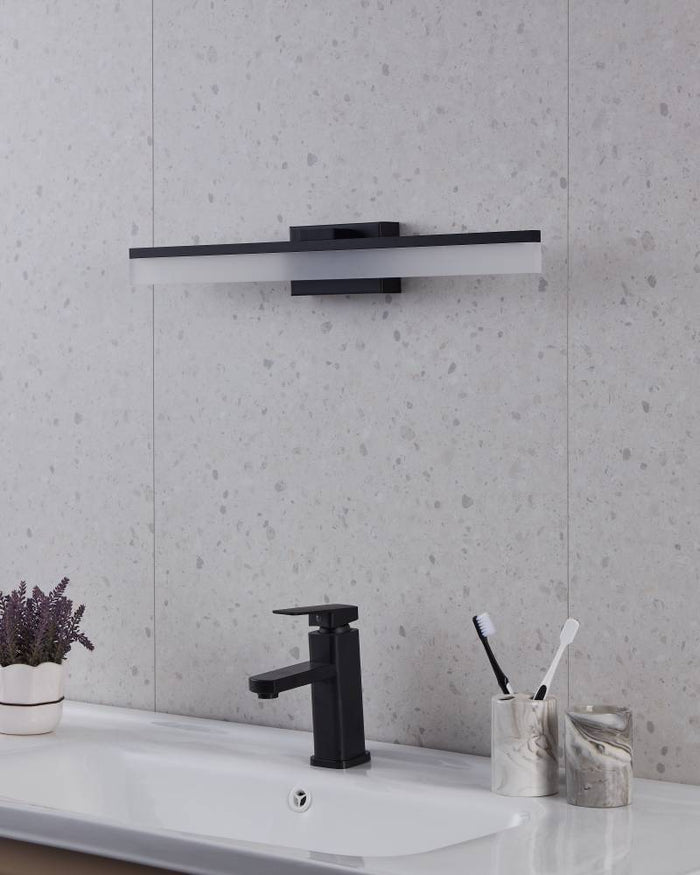 EGLO Palmital Wandlamp - LED - 59,5cm - Zwart - Badkamer - Spiegellamp