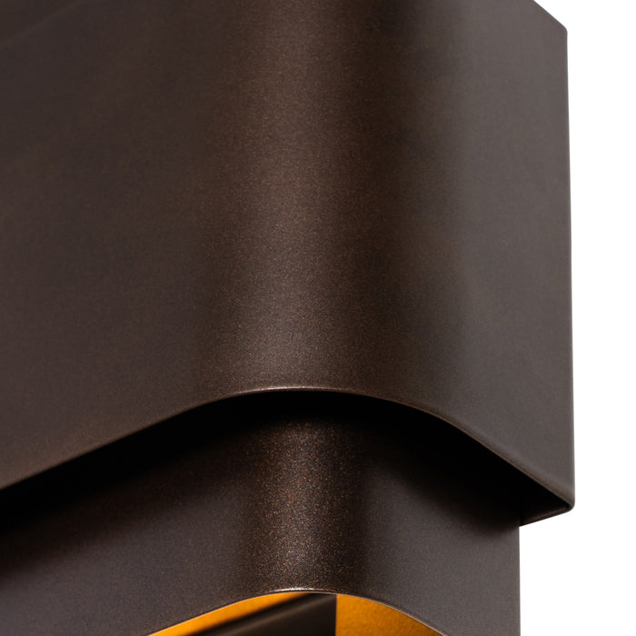 QAZQA Industriële wandlamp donkerbrons 2-lichts - Coen