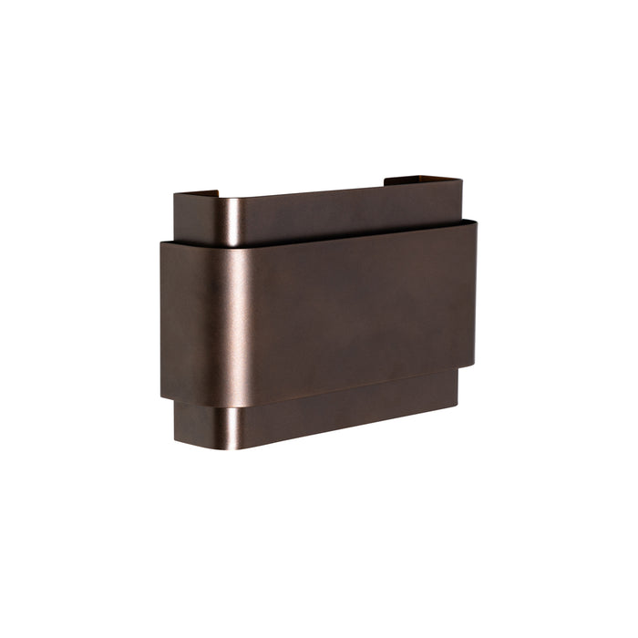 QAZQA Industriële wandlamp donkerbrons 2-lichts - Coen