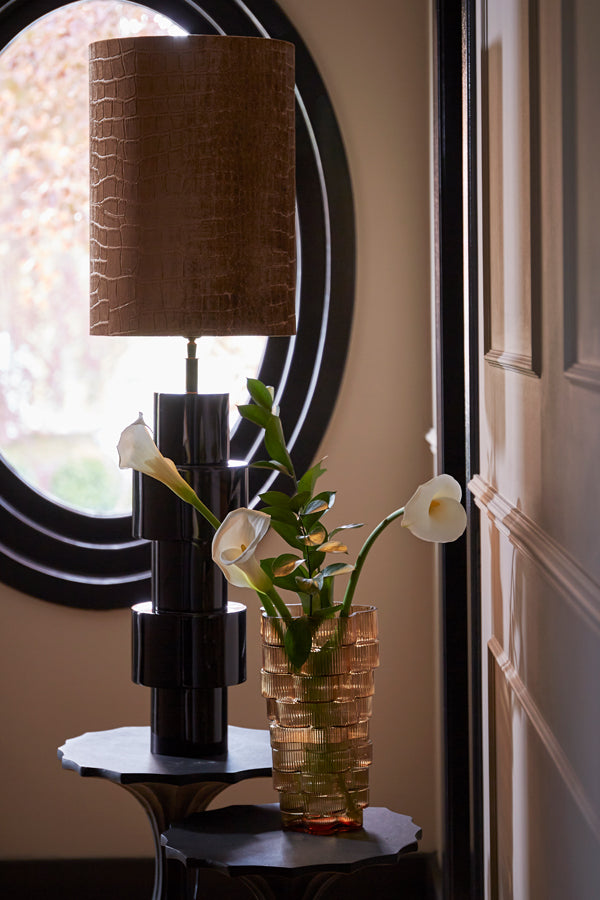 Light & Living Light&living Lampvoet Ø18x65 cm NINO glanzend zwart