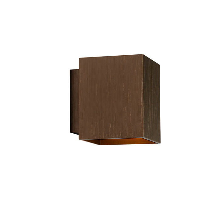 QAZQA Moderne wandlamp donkerbrons vierkant - Sola