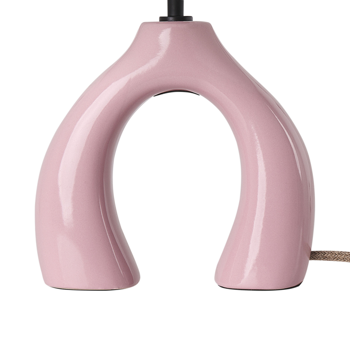 Beliani - ABBIE - Tafellamp - Roze - Keramiek