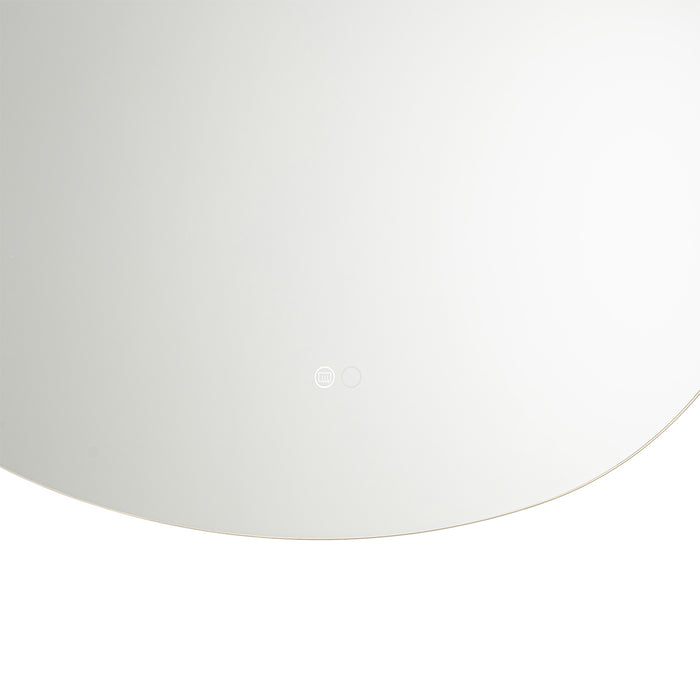 QAZQA Badkamerspiegel 80 cm incl. LED en verwarming - Biba