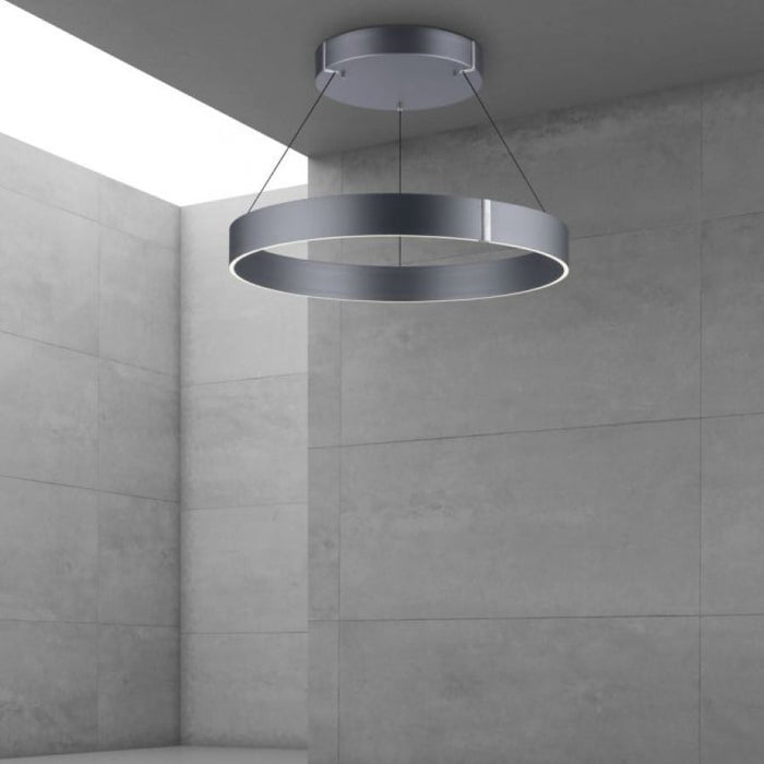 Neuhaus PURE® Hanglamp PURE®-E-CLIPSE e-Lift  Grey  Ø 70cm  incl.