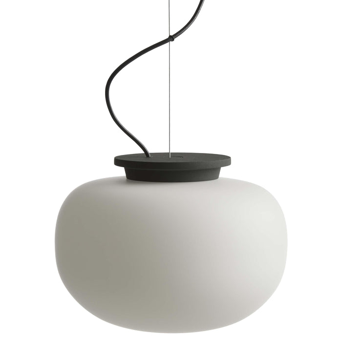 Frandsen Supernate hanglamp Ø28 opal white|black