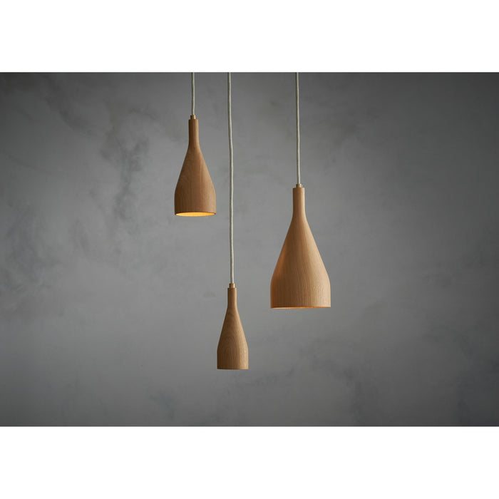 Hollands Licht Timber hanglamp small Ø6.8 walnoot