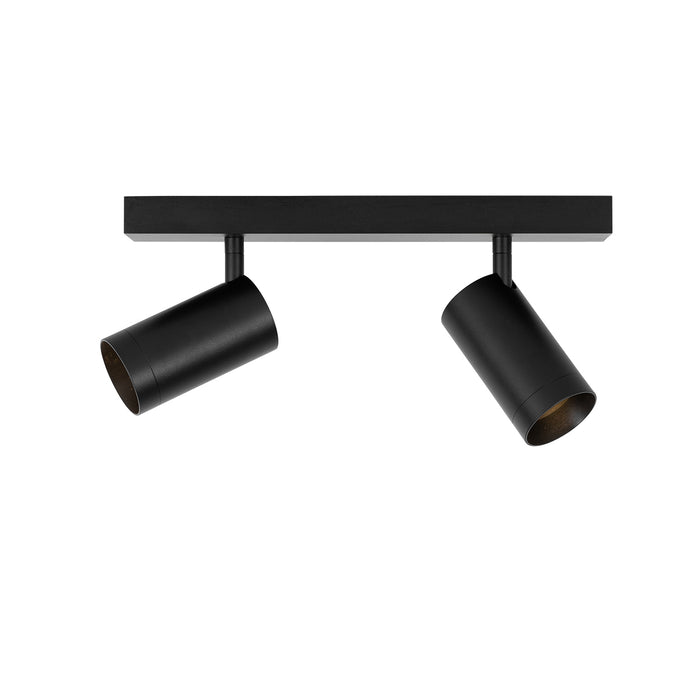 QAZQA Moderne plafondspot zwart verstelbaar 2-lichts - Jeana Luxe