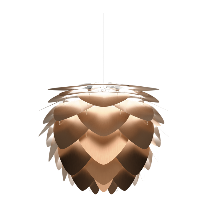 Umage Aluvia Medium hanglamp brushed bronze  - met koordset wit - Ø 59